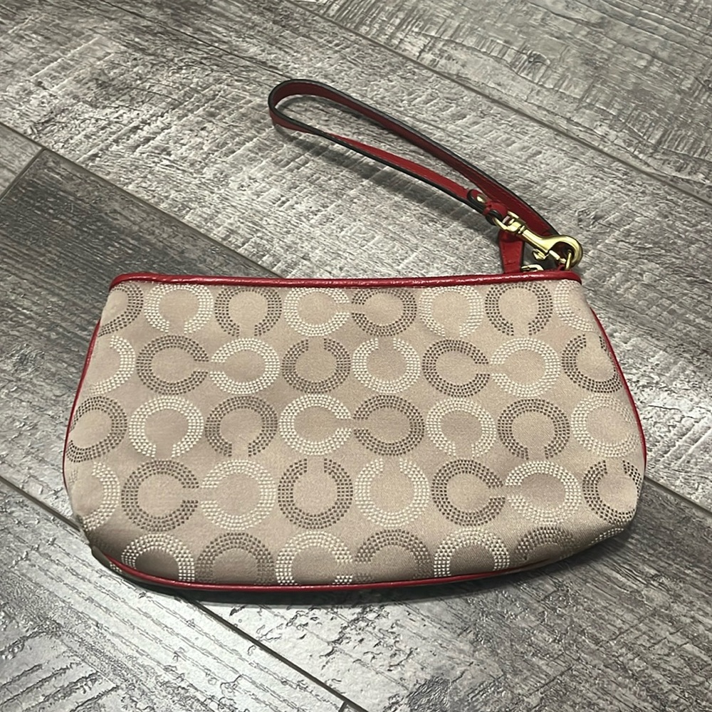 Coach Ashley Wristlet - Dotted Optic C - w/ COA EUC - Picture 3 of 12
